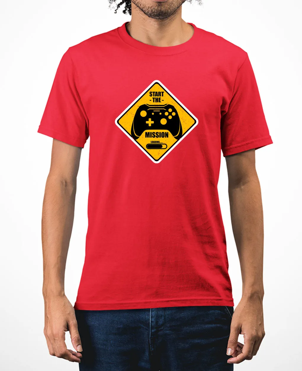 start the mission video game tees funny gaming t-shirt