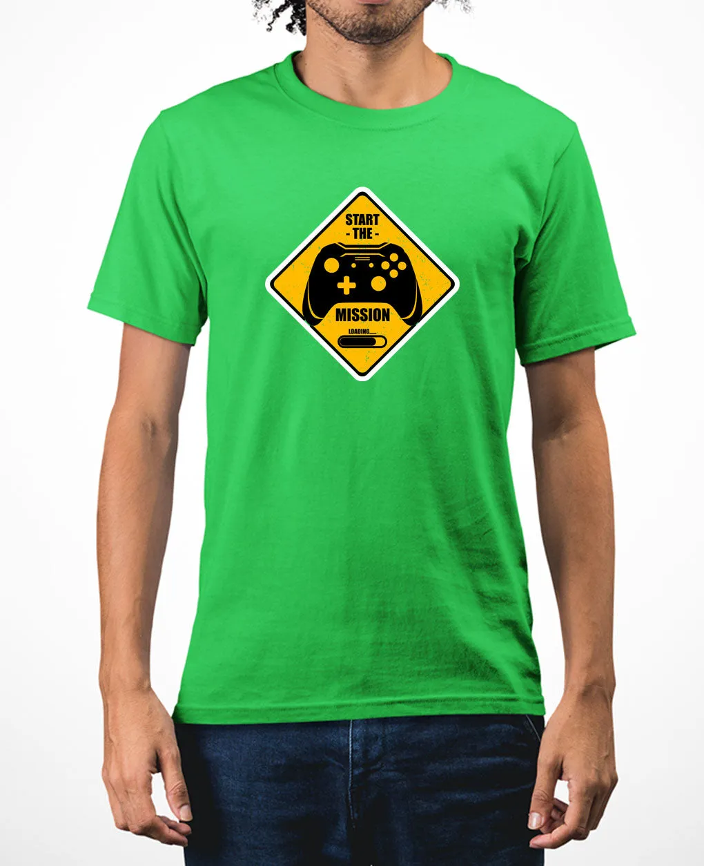 start the mission video game tees funny gaming t-shirt