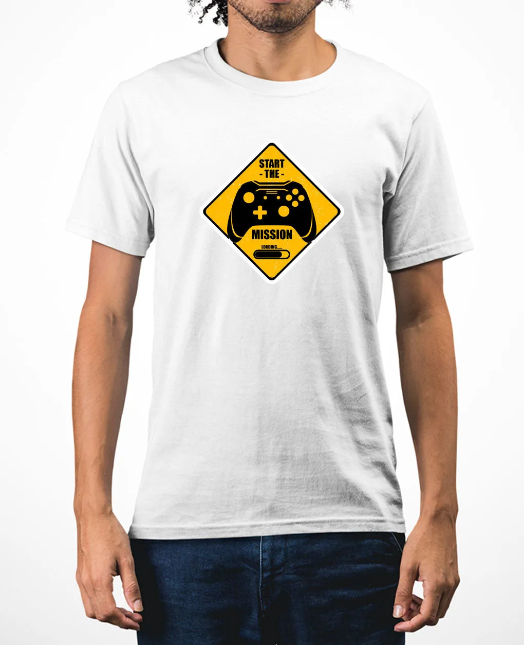 start the mission video game tees funny gaming t-shirt