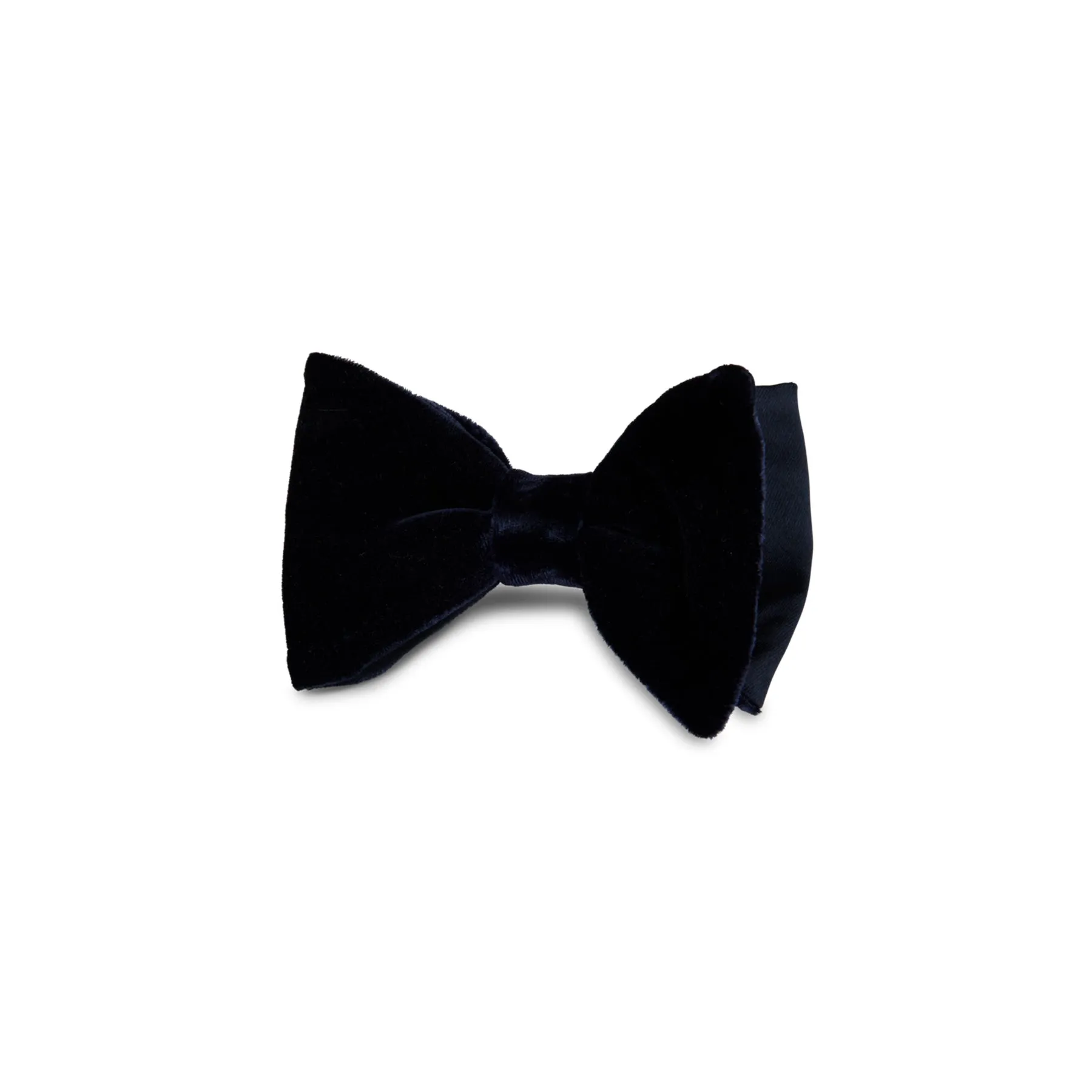 Stenstroms Navy Velvet Bow Tie, Pre-Tied