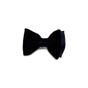 Stenstroms Navy Velvet Bow Tie, Pre-Tied