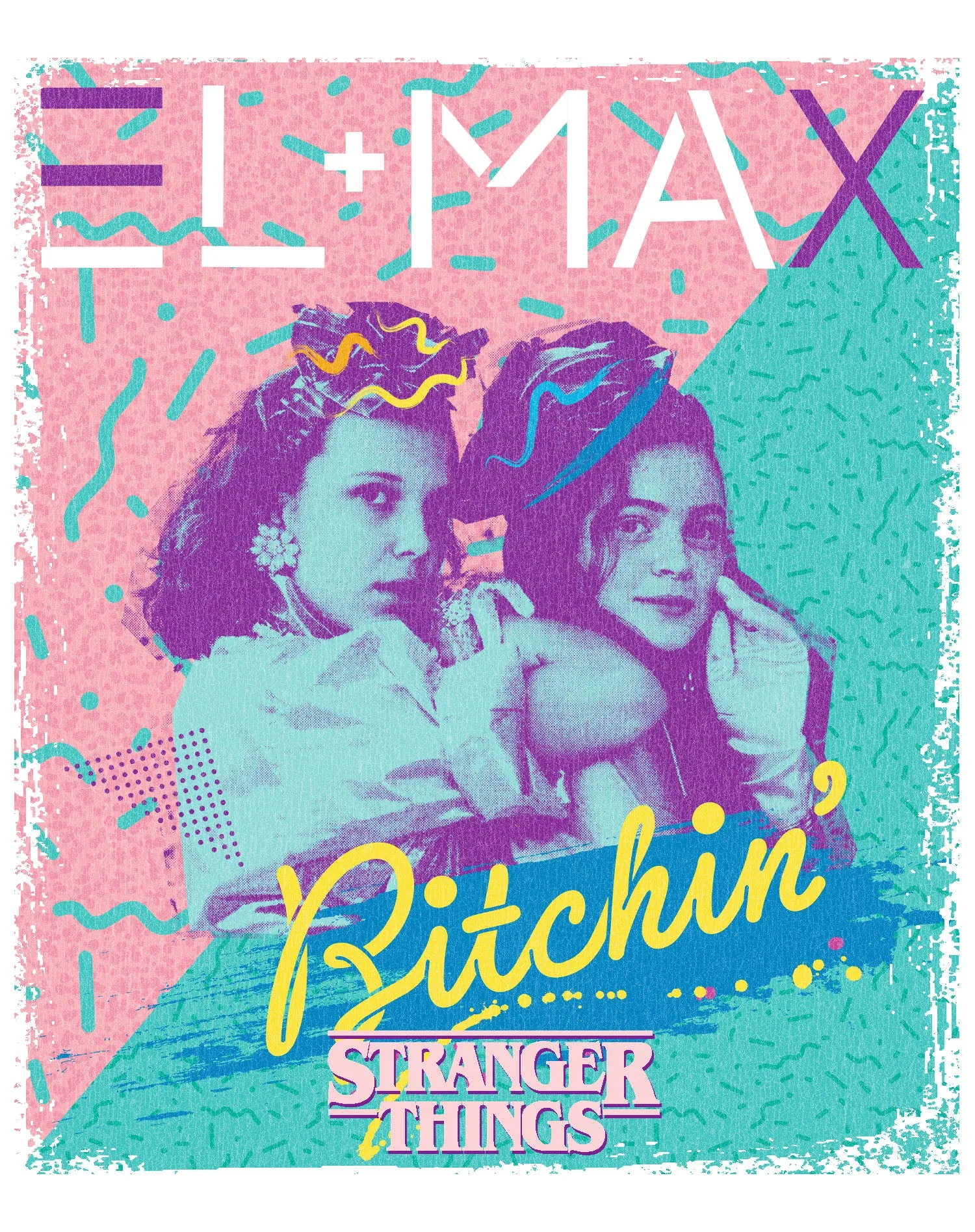 Stranger Things Poster Eleven Max Bitchin Besties Official Women's T-Shirt