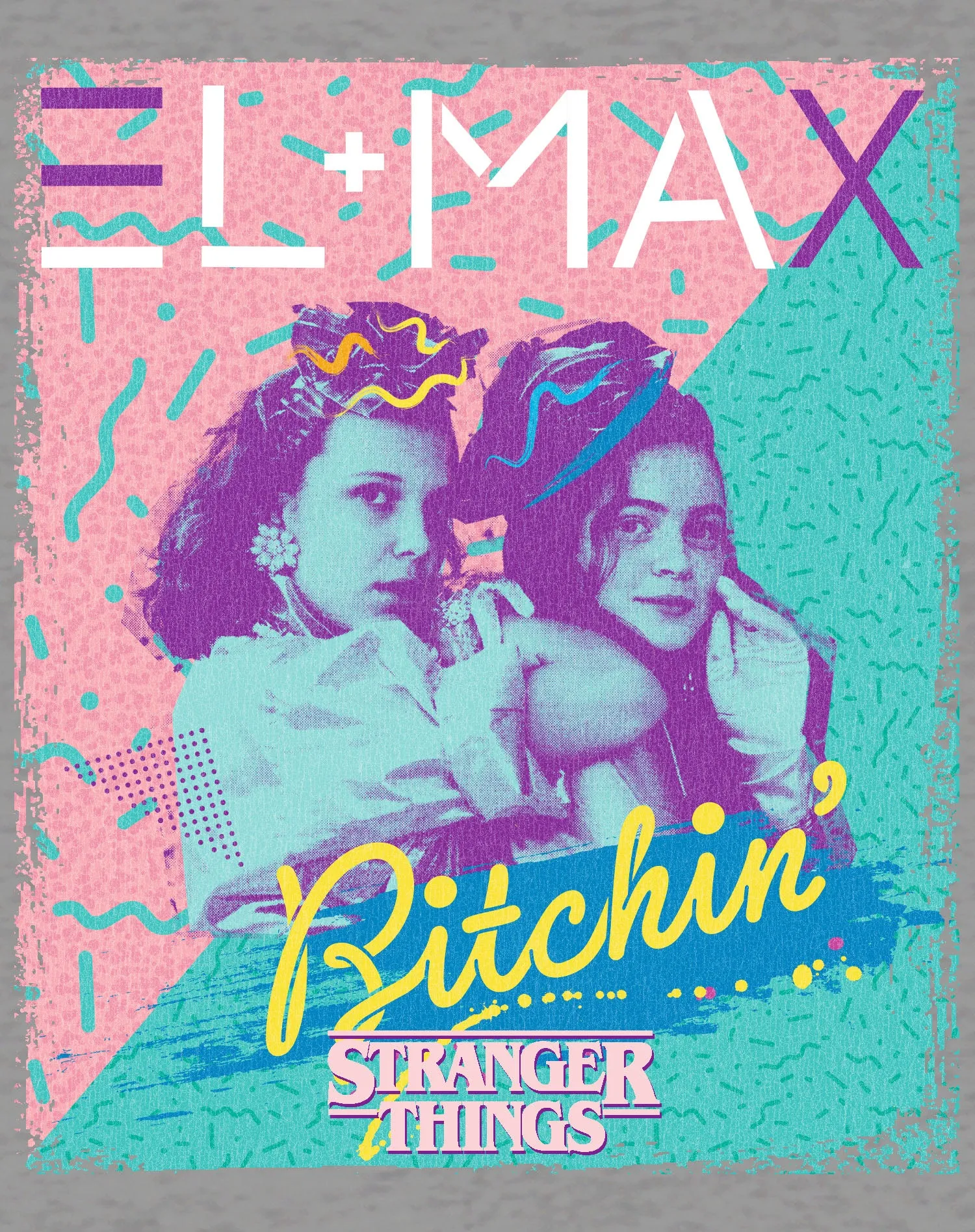 Stranger Things Poster Eleven Max Bitchin Besties Official Women's T-Shirt