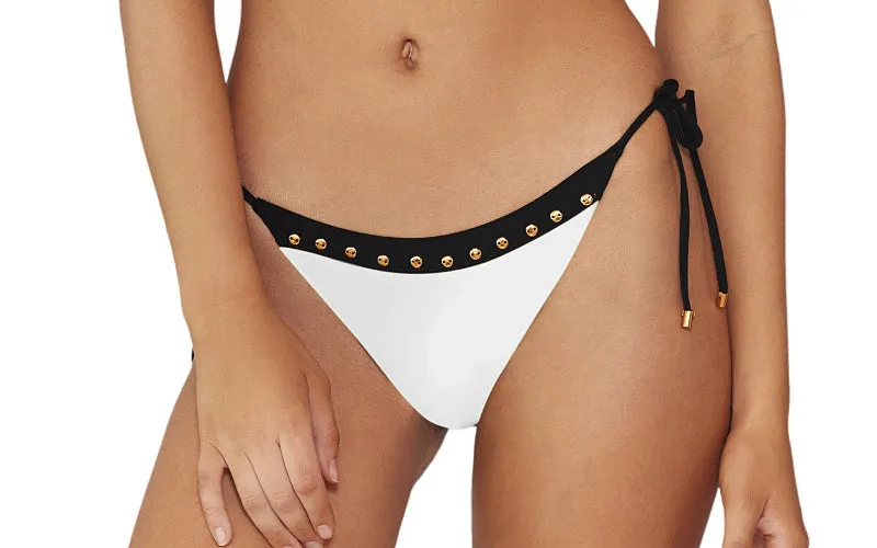 Studded Mix Up Tri-Studded Mix Up Tie Bikini ::RET