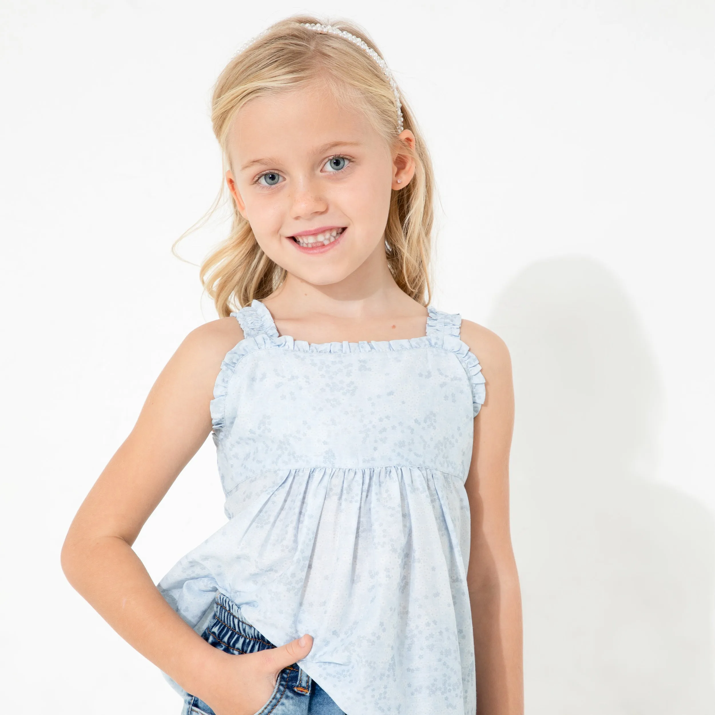 Summer Sky Strap Top