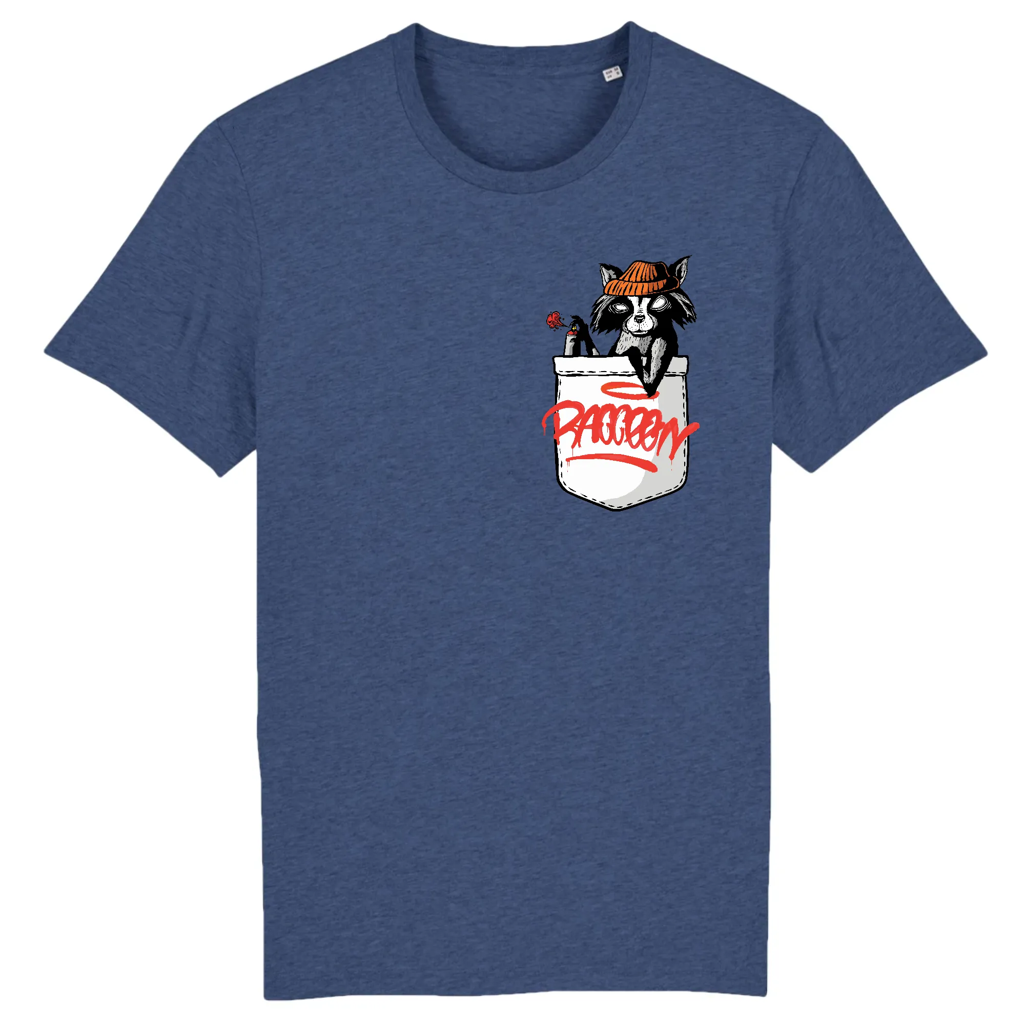 T-Shirt - BIO- Pocket Racoon - Herren