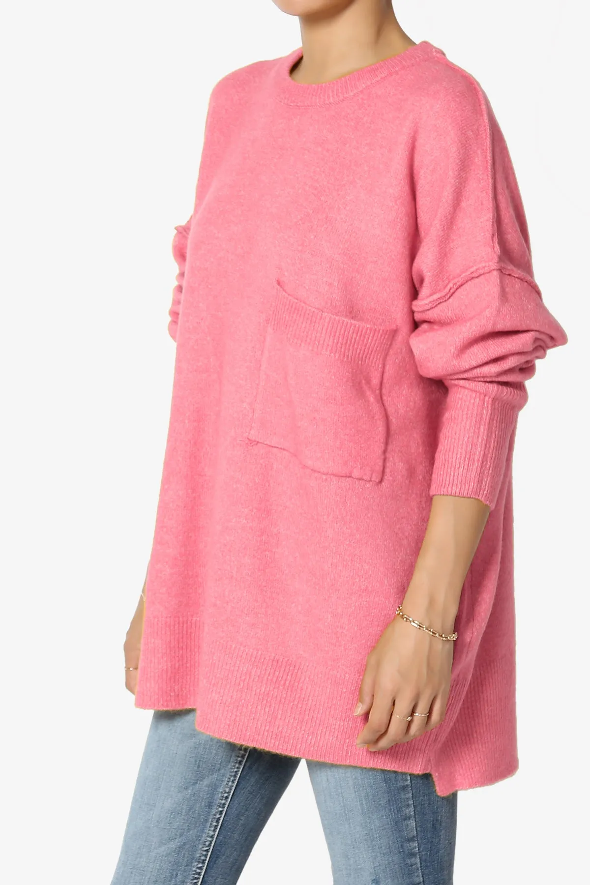 Taryn Loose Melange Knit Sweater