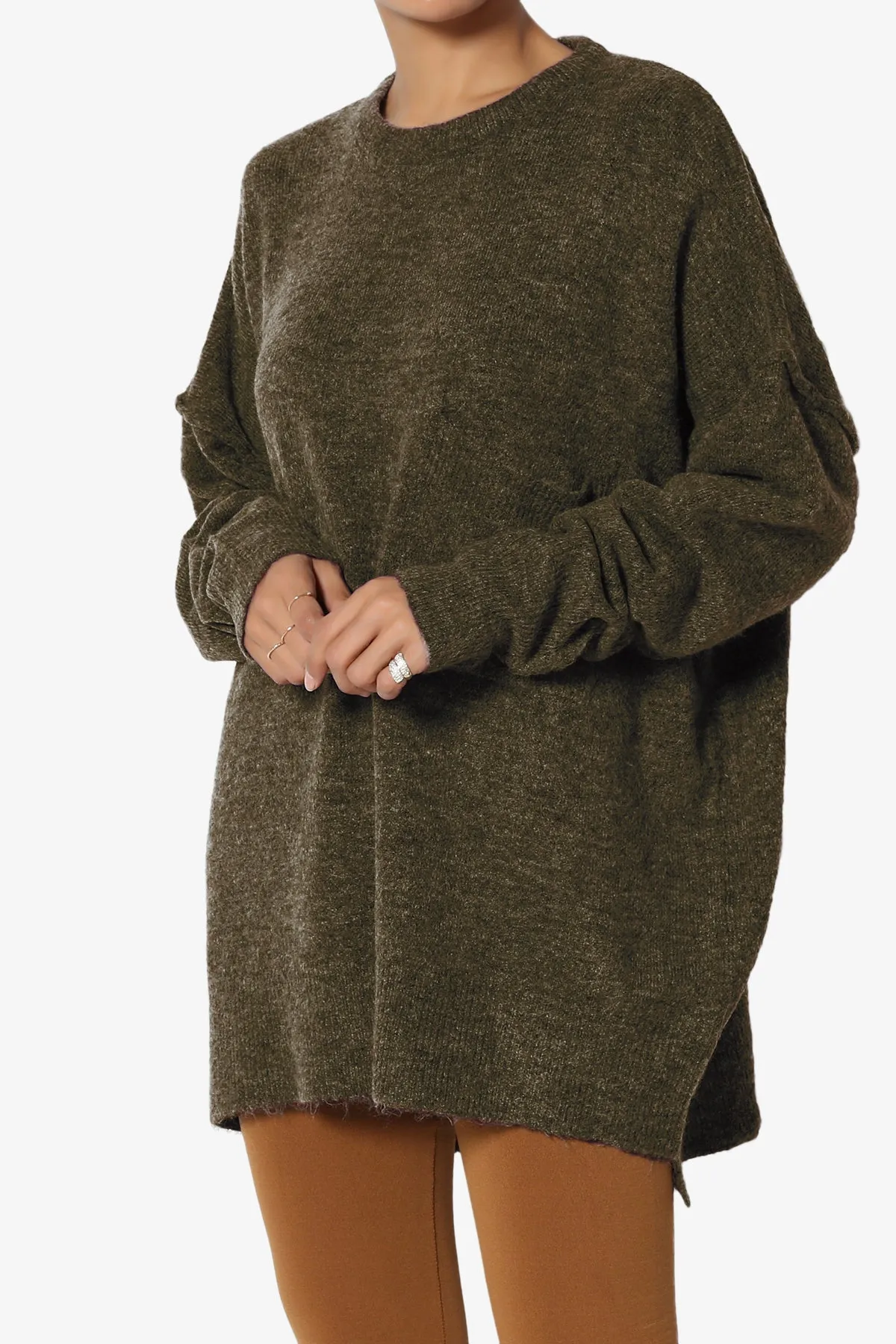 Taryn Loose Melange Knit Sweater