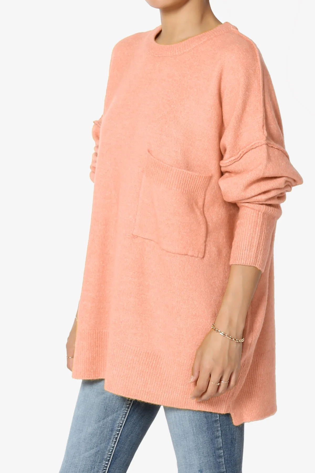 Taryn Loose Melange Knit Sweater