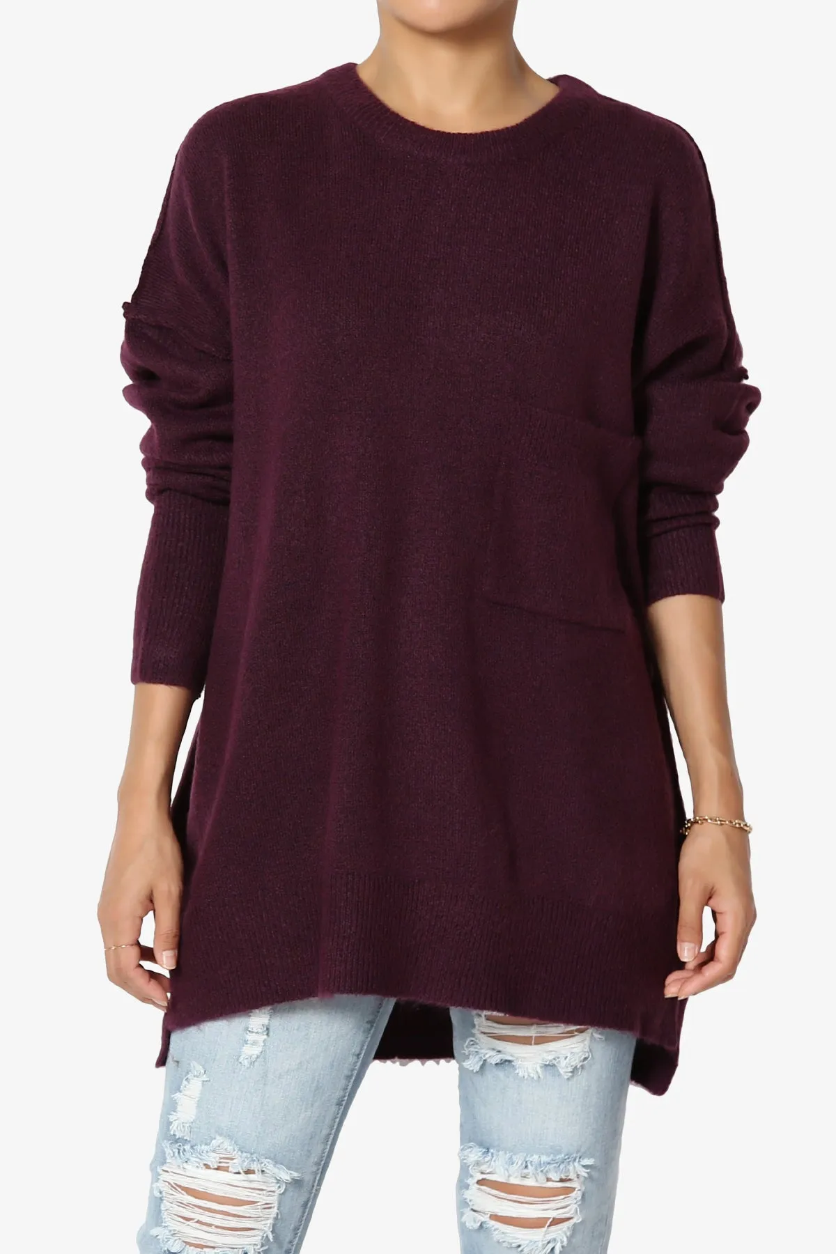 Taryn Loose Melange Knit Sweater
