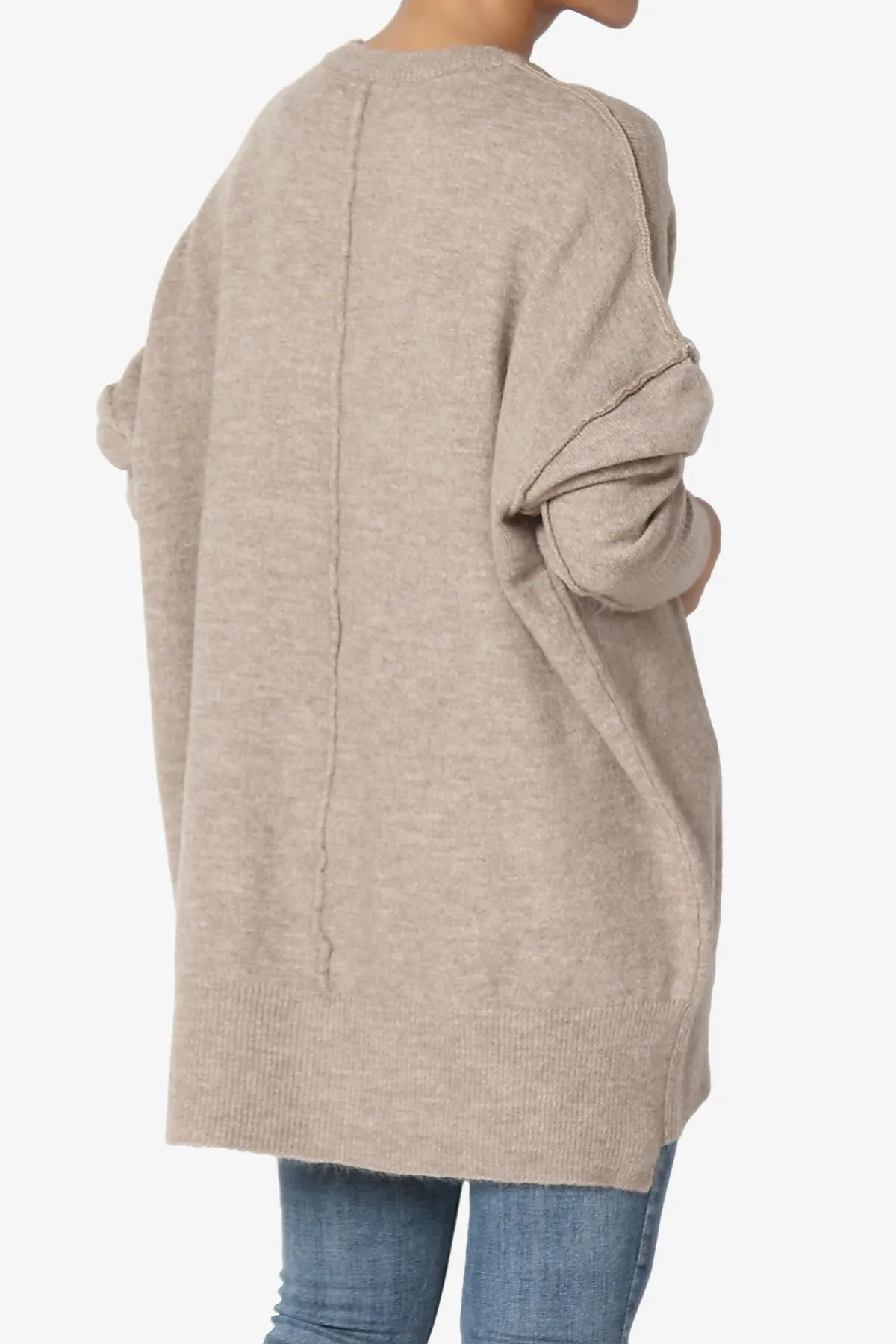 Taryn Loose Melange Knit Sweater