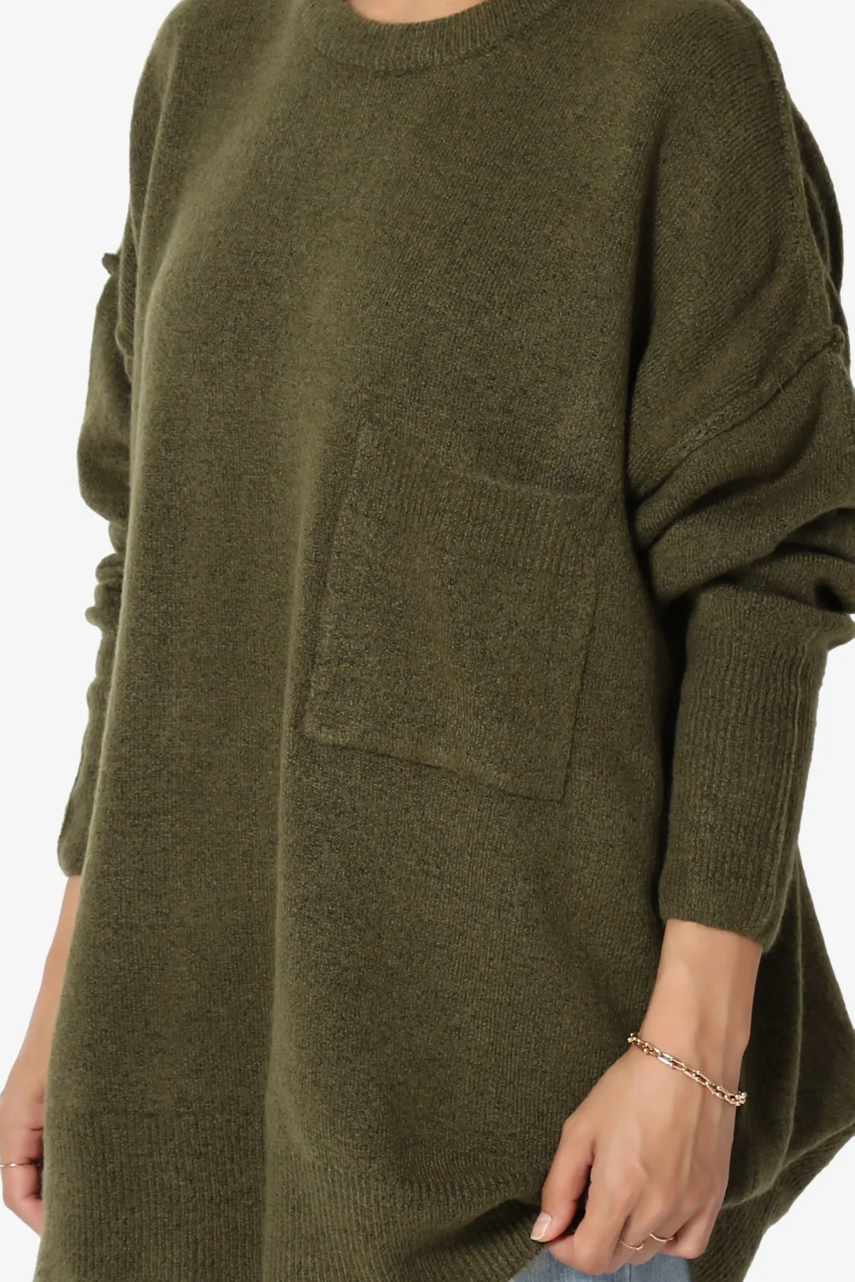 Taryn Loose Melange Knit Sweater