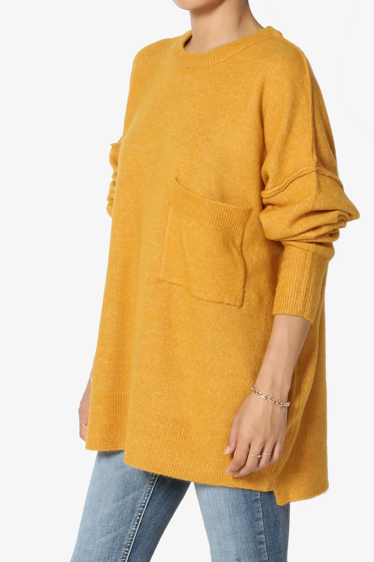 Taryn Loose Melange Knit Sweater
