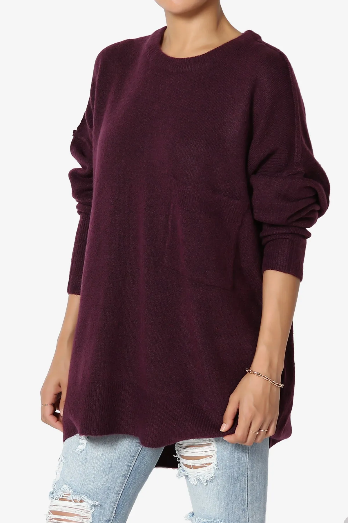 Taryn Loose Melange Knit Sweater