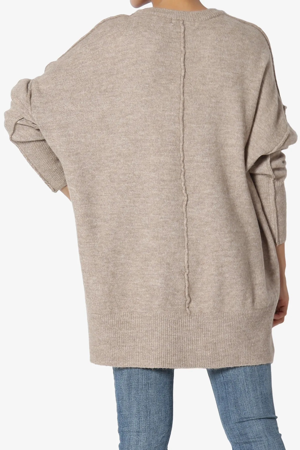 Taryn Loose Melange Knit Sweater