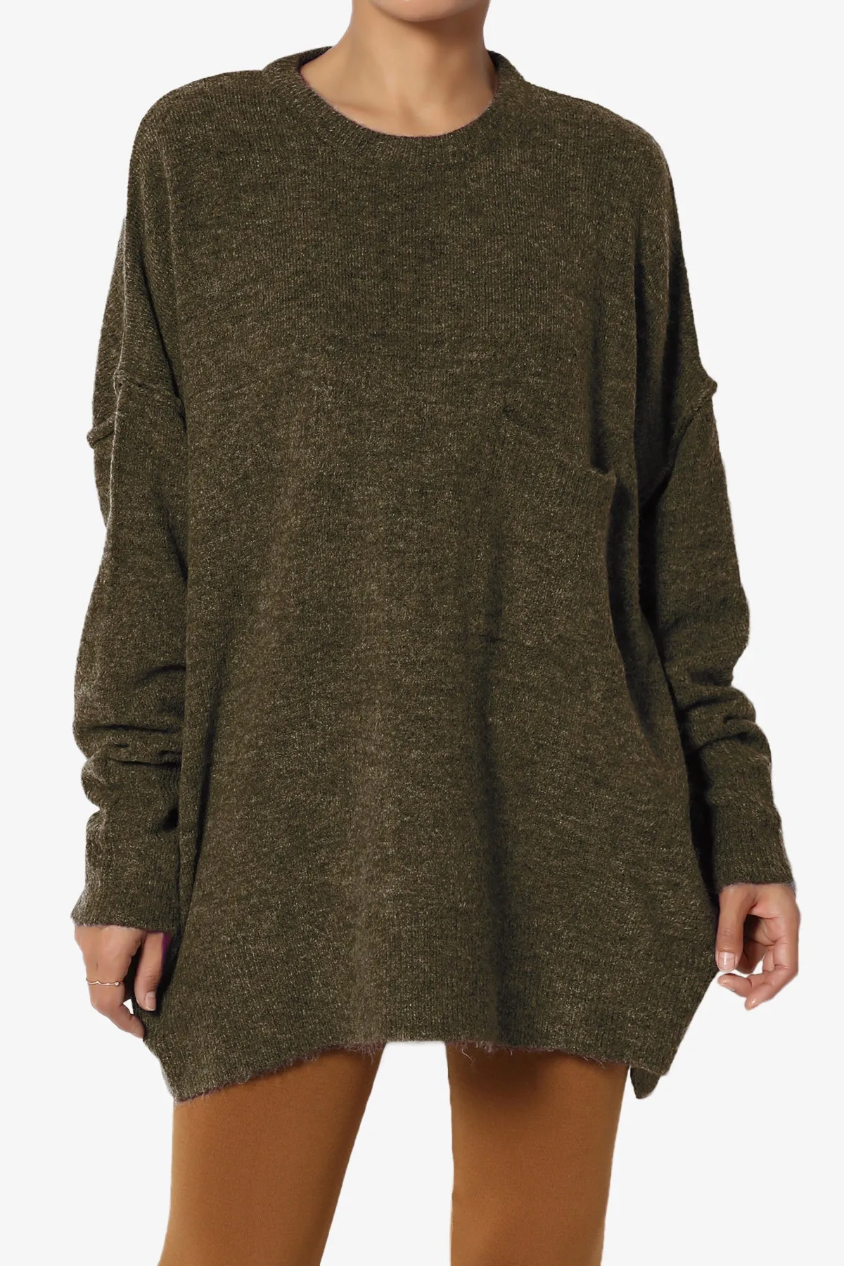 Taryn Loose Melange Knit Sweater