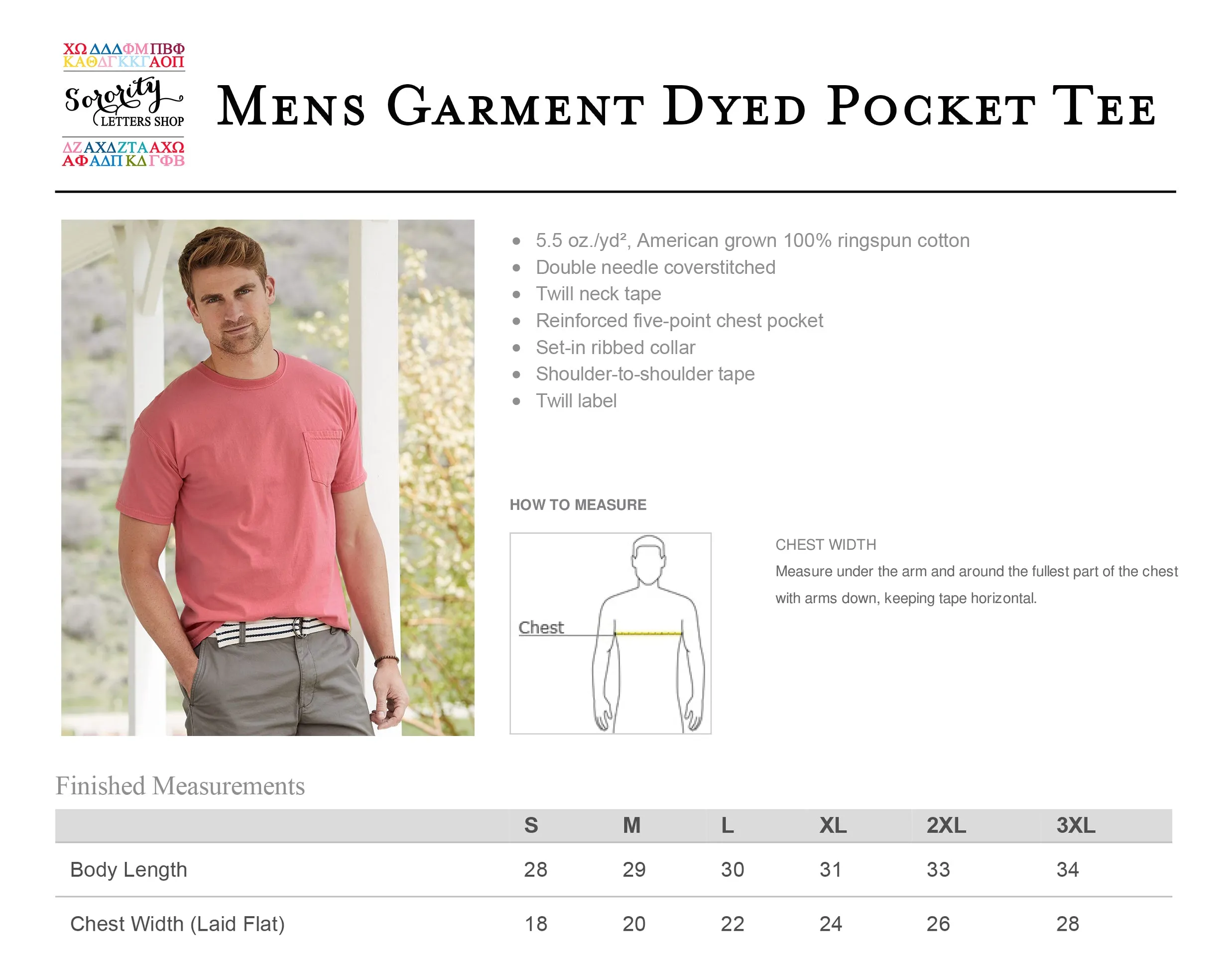 Tau Epsilon Phi Short Sleeve Pocket Tee