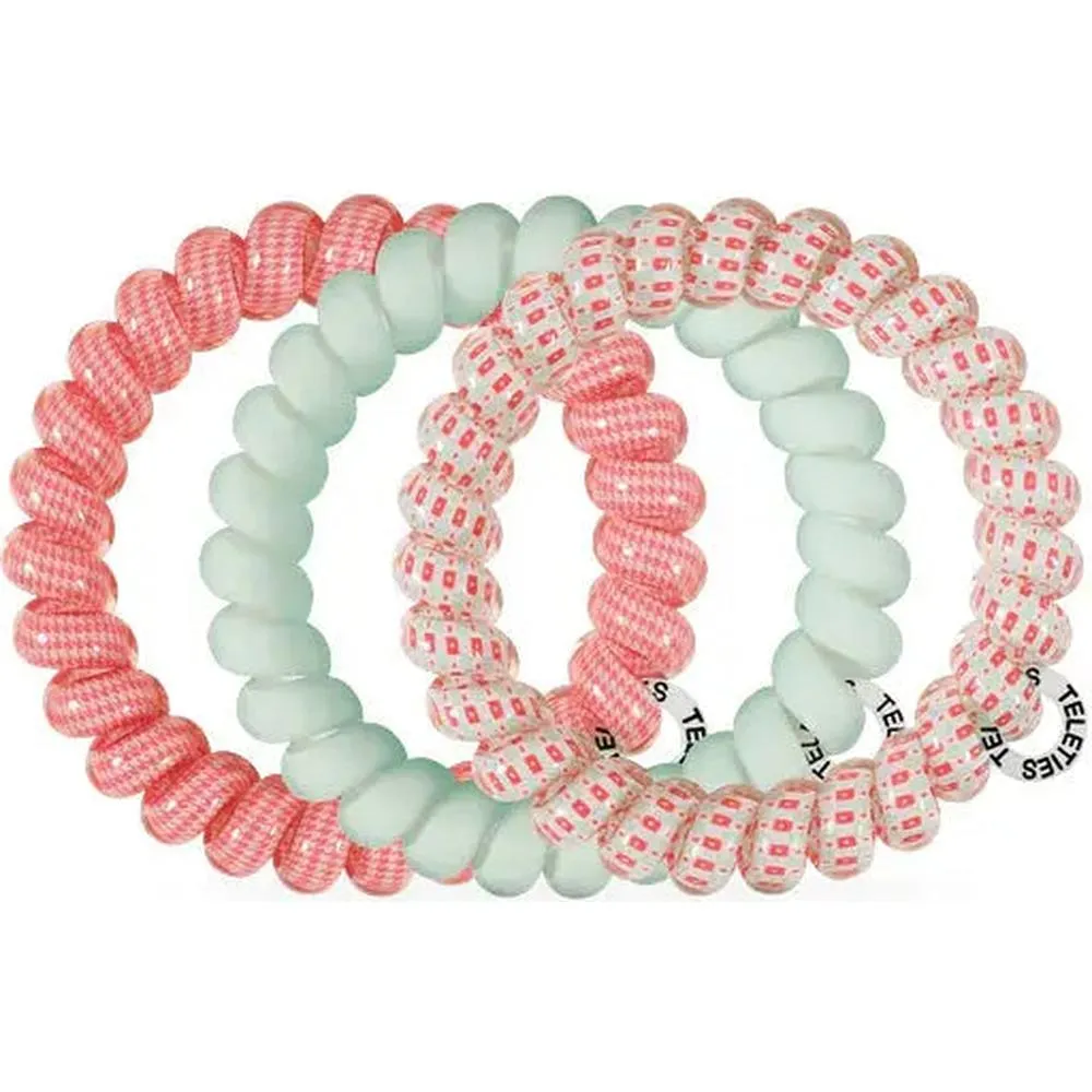 Teleties Hair Ties Calming Coral