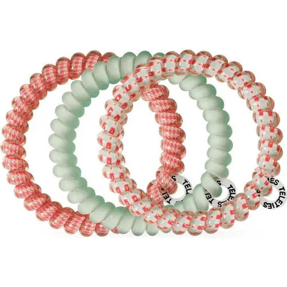 Teleties Hair Ties Calming Coral