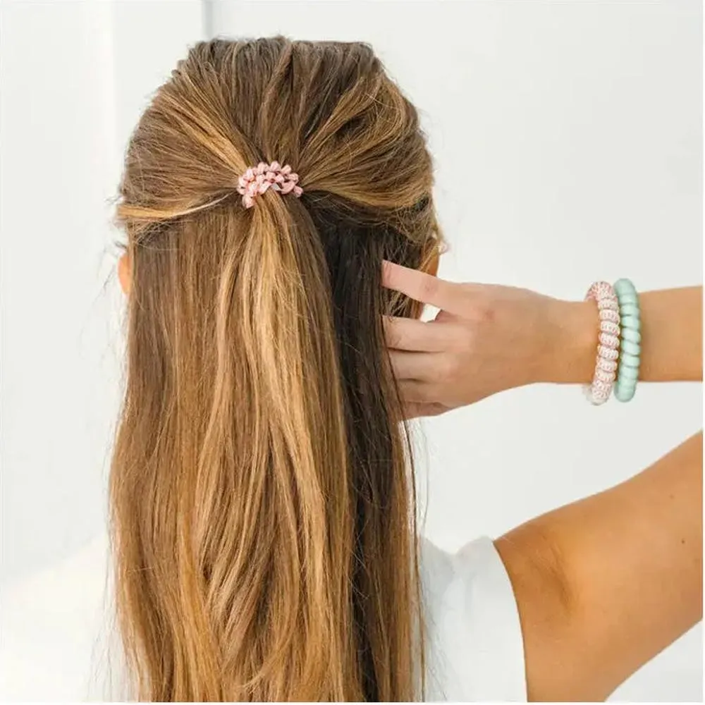 Teleties Hair Ties Calming Coral