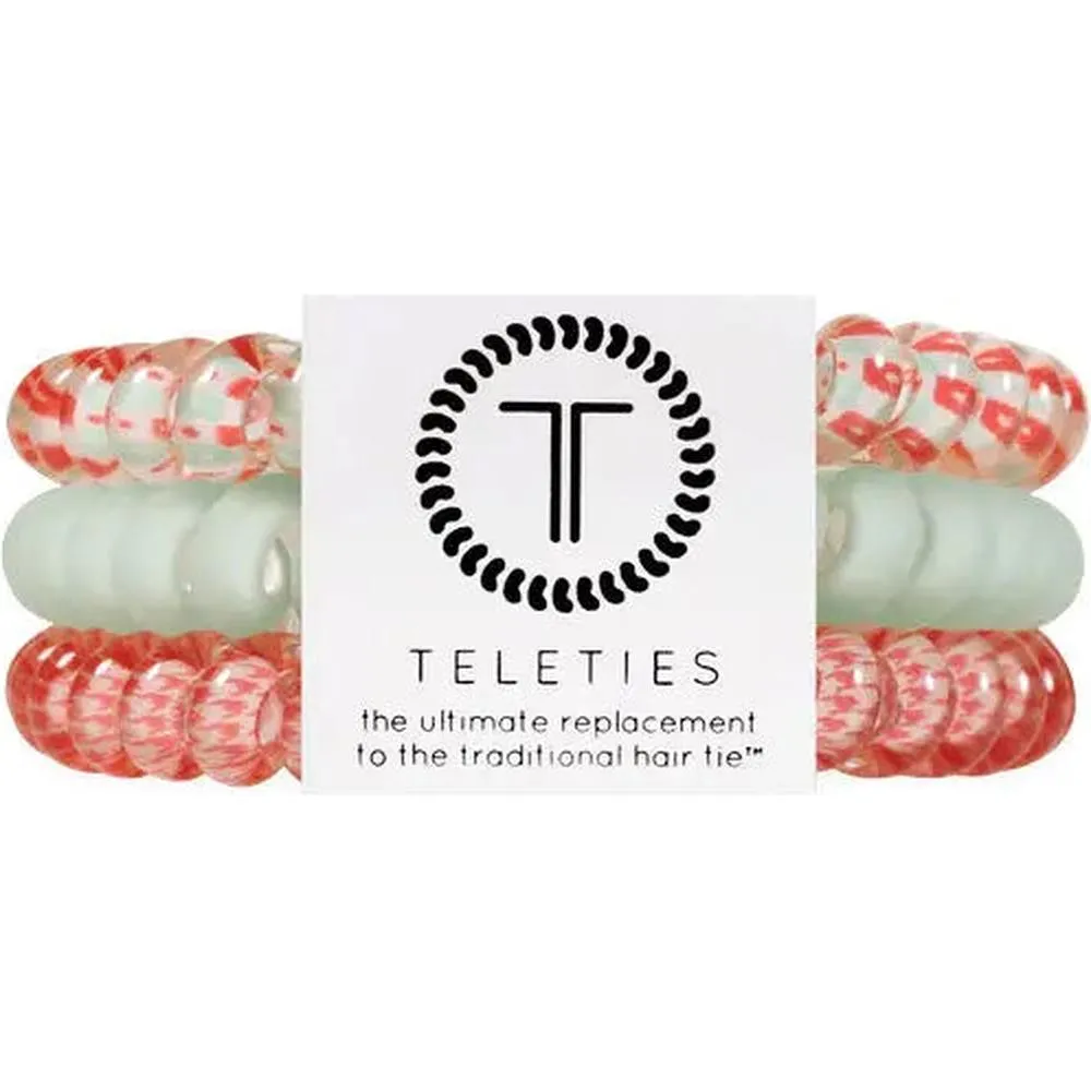 Teleties Hair Ties Calming Coral
