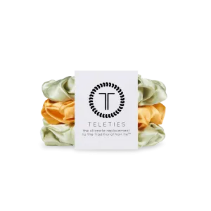 Teleties Silk Scrunchies - Large Band Pack of 3 - Mojito Mama