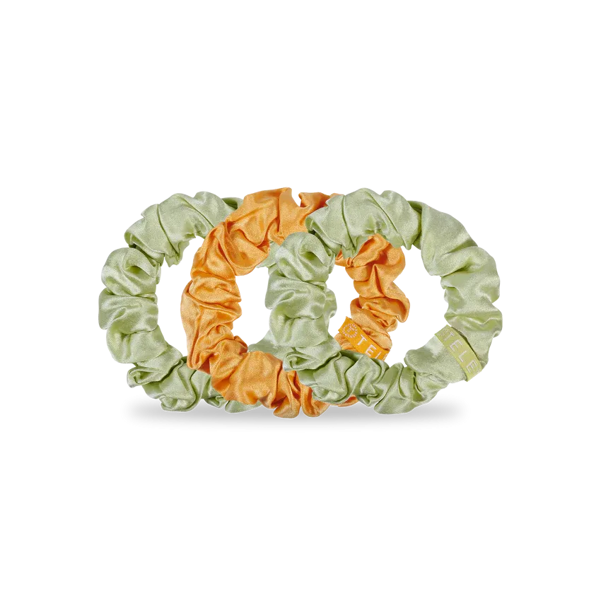 Teleties Silk Scrunchies - Large Band Pack of 3 - Mojito Mama