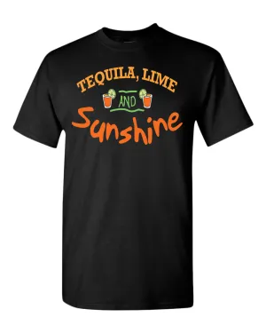 Tequila, Lime and sunshine t-shirt, drinking t-shirt