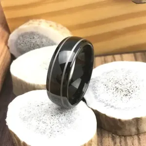 The Black Rhino | Dark Tungsten Ring