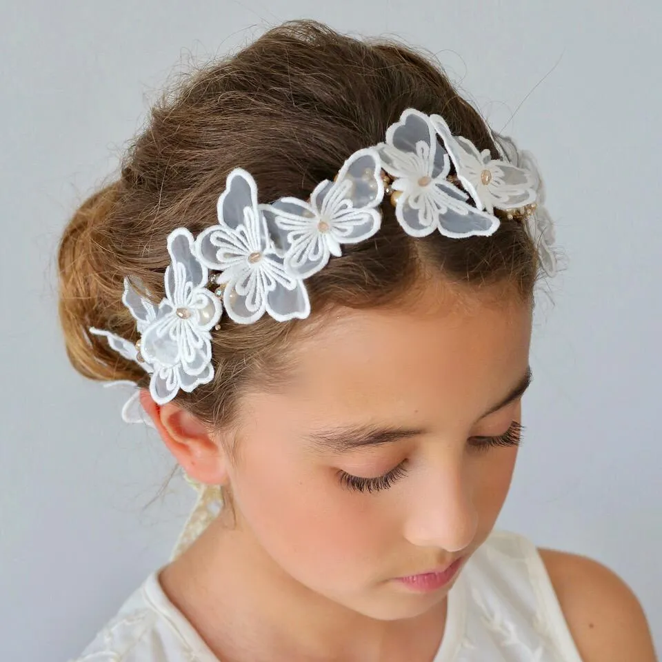 The Butterfly Effect Lace and Pearl Hair Garland