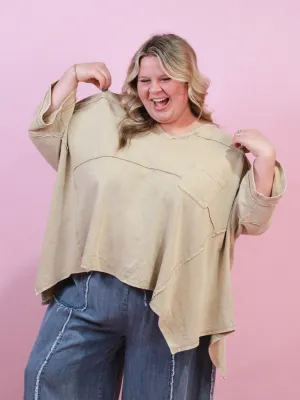 The Kari Top - Khaki