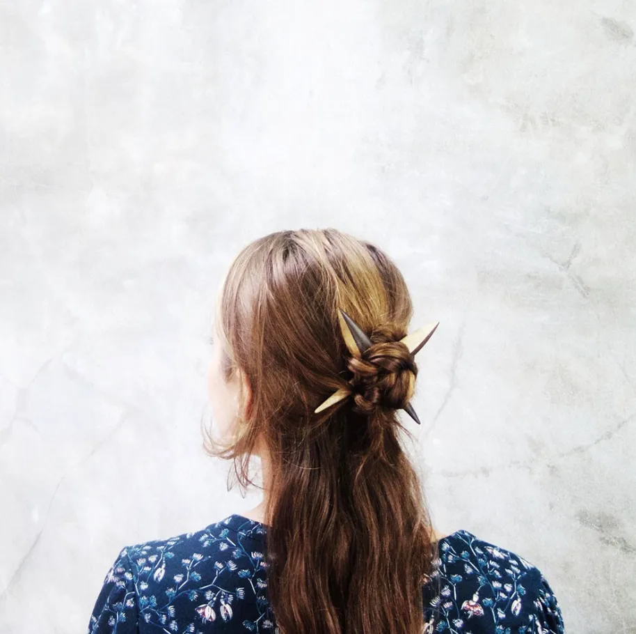 The Mini-Palms Hair Stick from S A Y A Designs