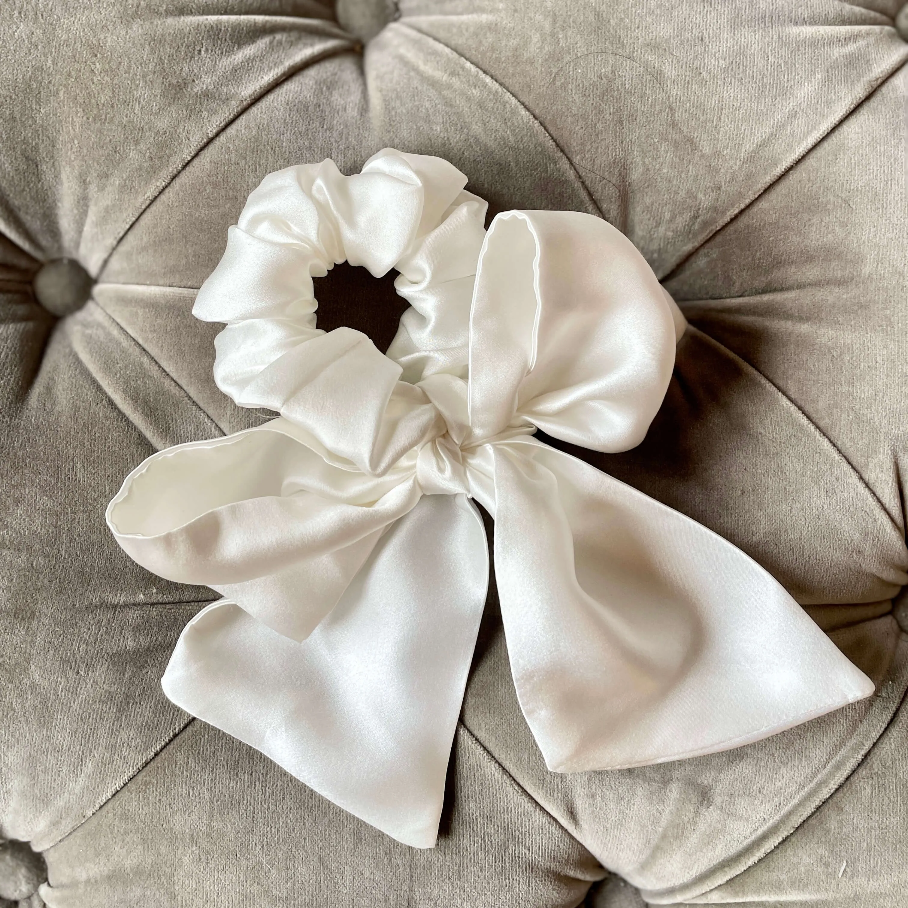 The Multi-way Silk Scarf Bow Hair Scrunchie