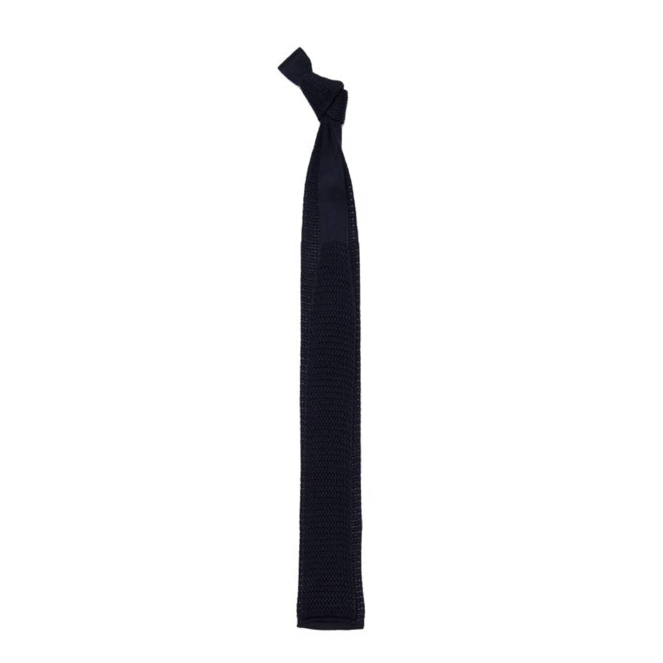 The Navy Harlow Knit Tie