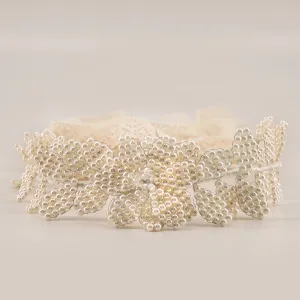 The Snowflake Pearl Designer Hair Garland