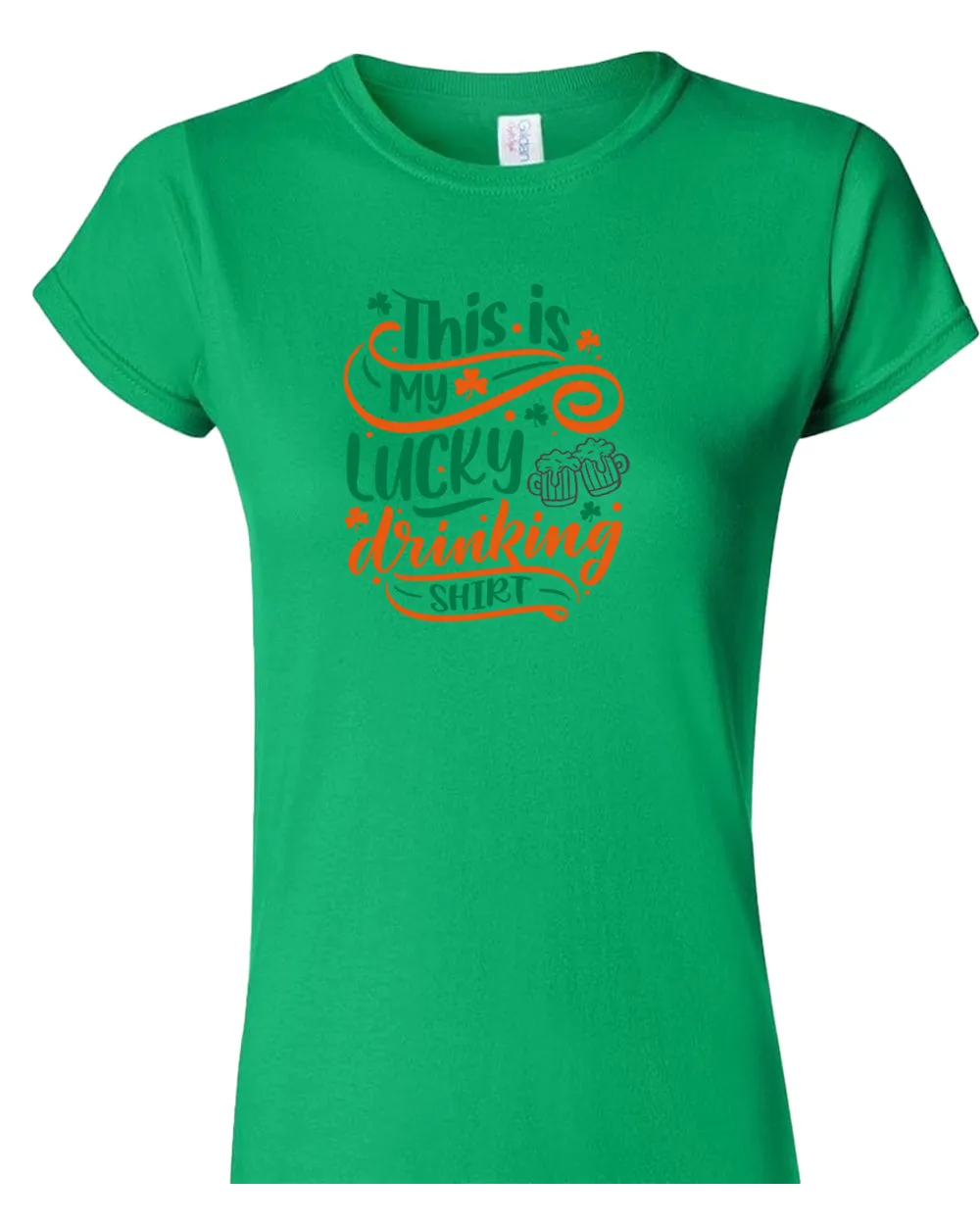 This is my lucky drinking t-shirt women st patrick's day t-shirt