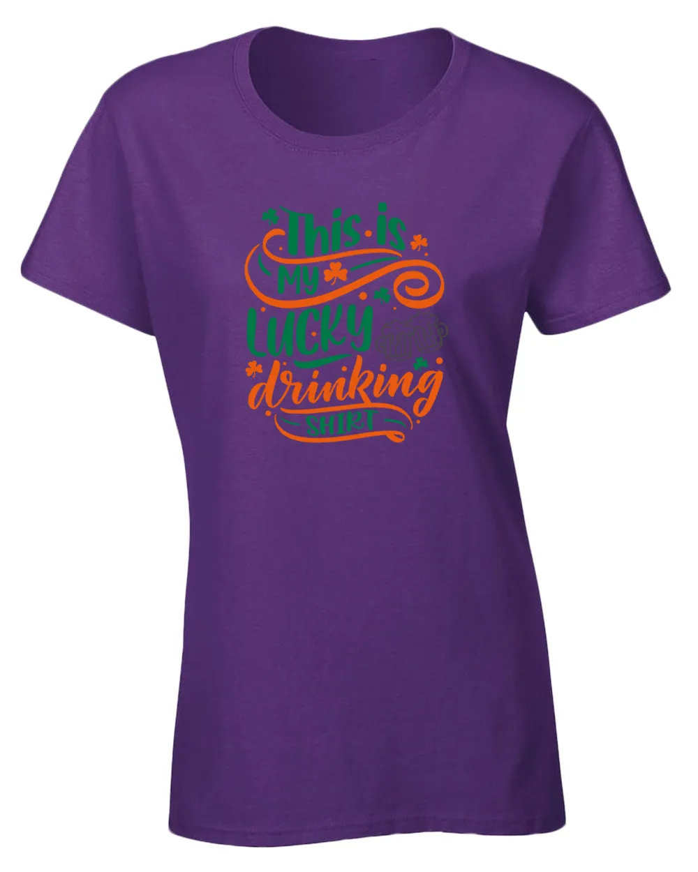 This is my lucky drinking t-shirt women st patrick's day t-shirt