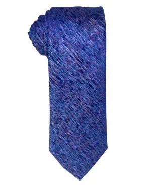 T.O. Textured Slim Tie - Blue