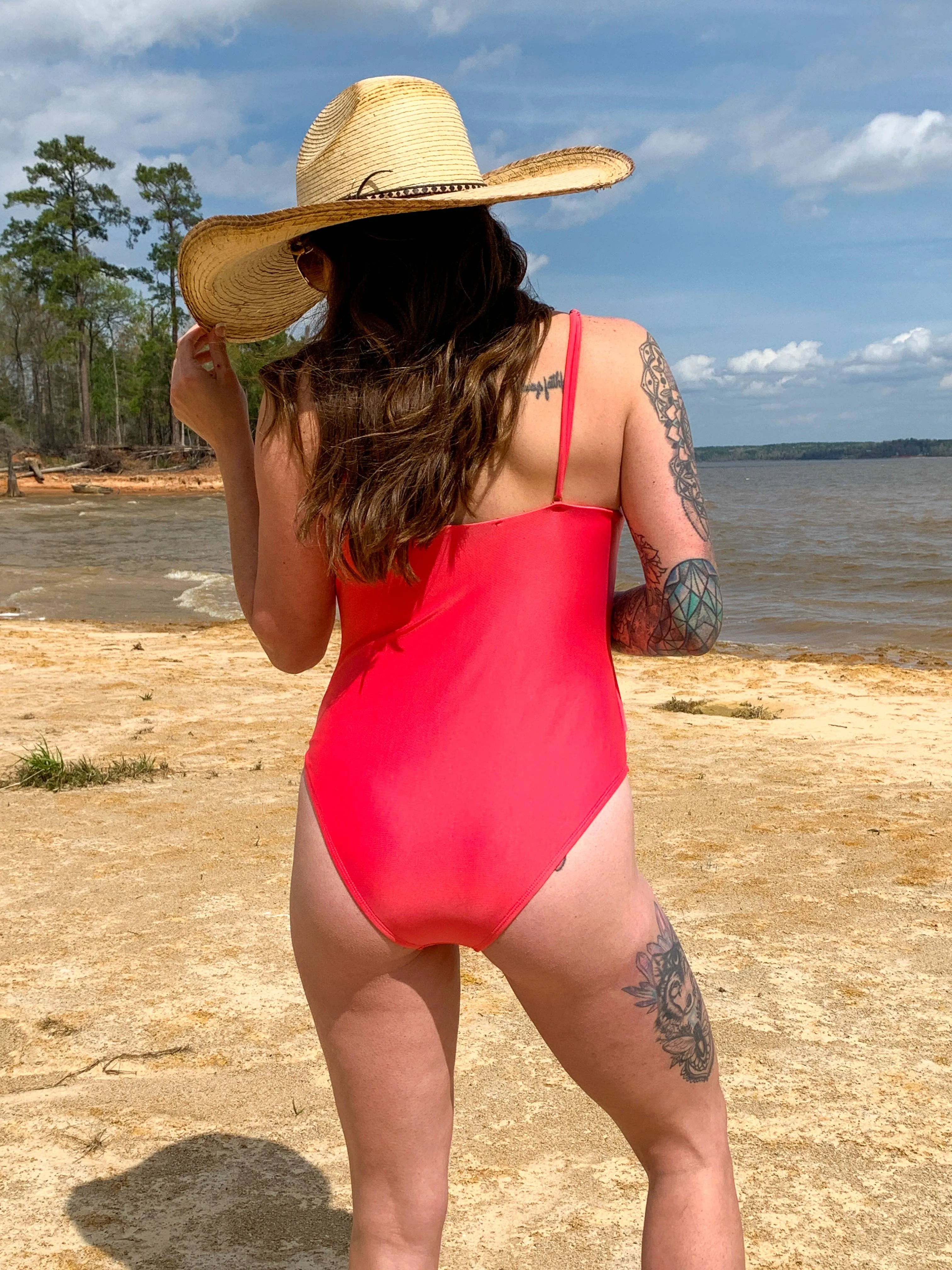 Travis Surplice Flounce Swimsuit