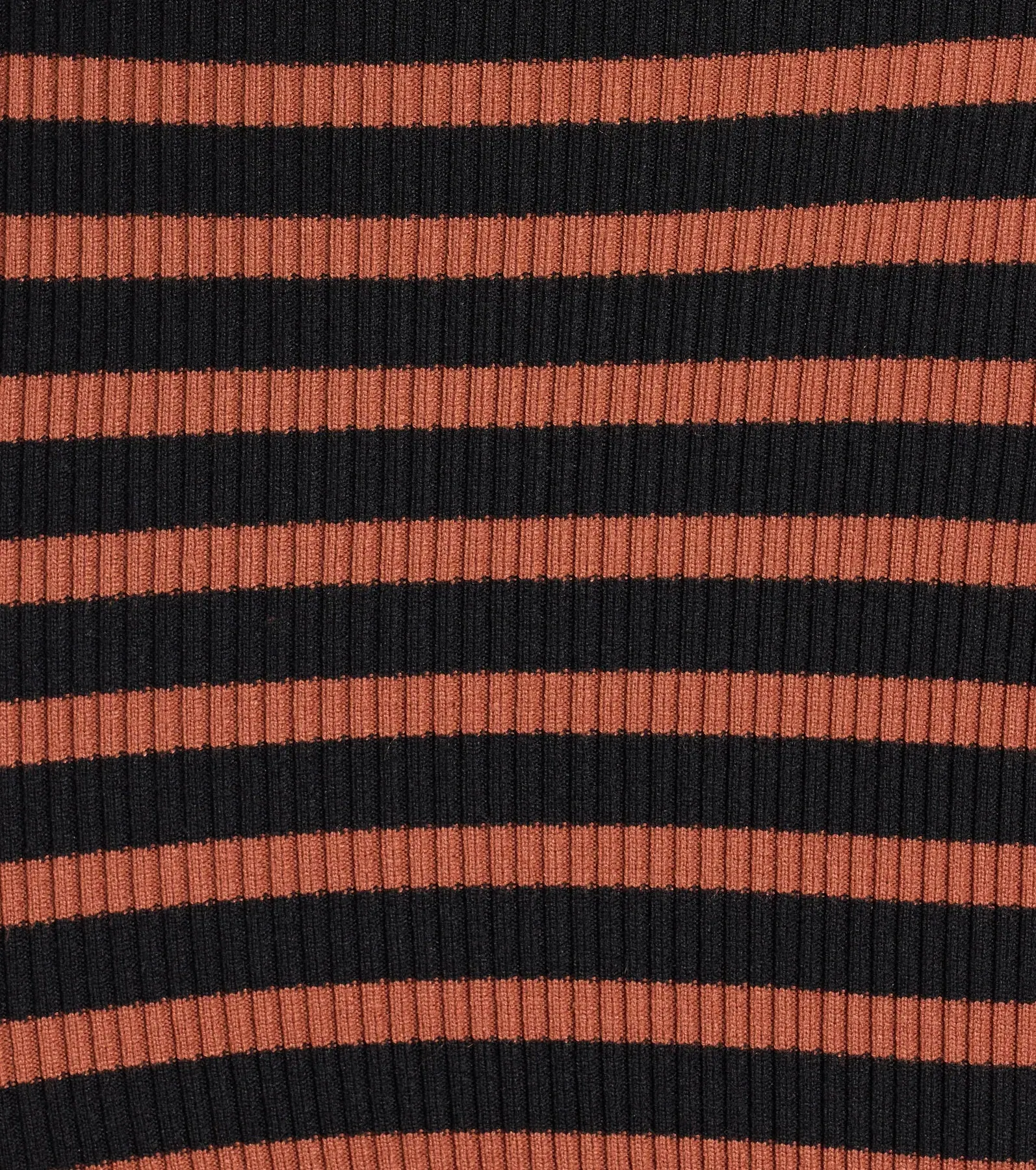 Trendy Staple Striped Ribbed Knit Midi Dress