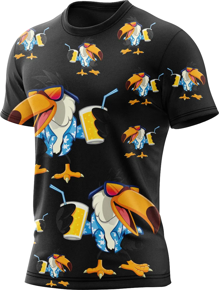 Trendy Toucan Rash Shirt Short Sleeve