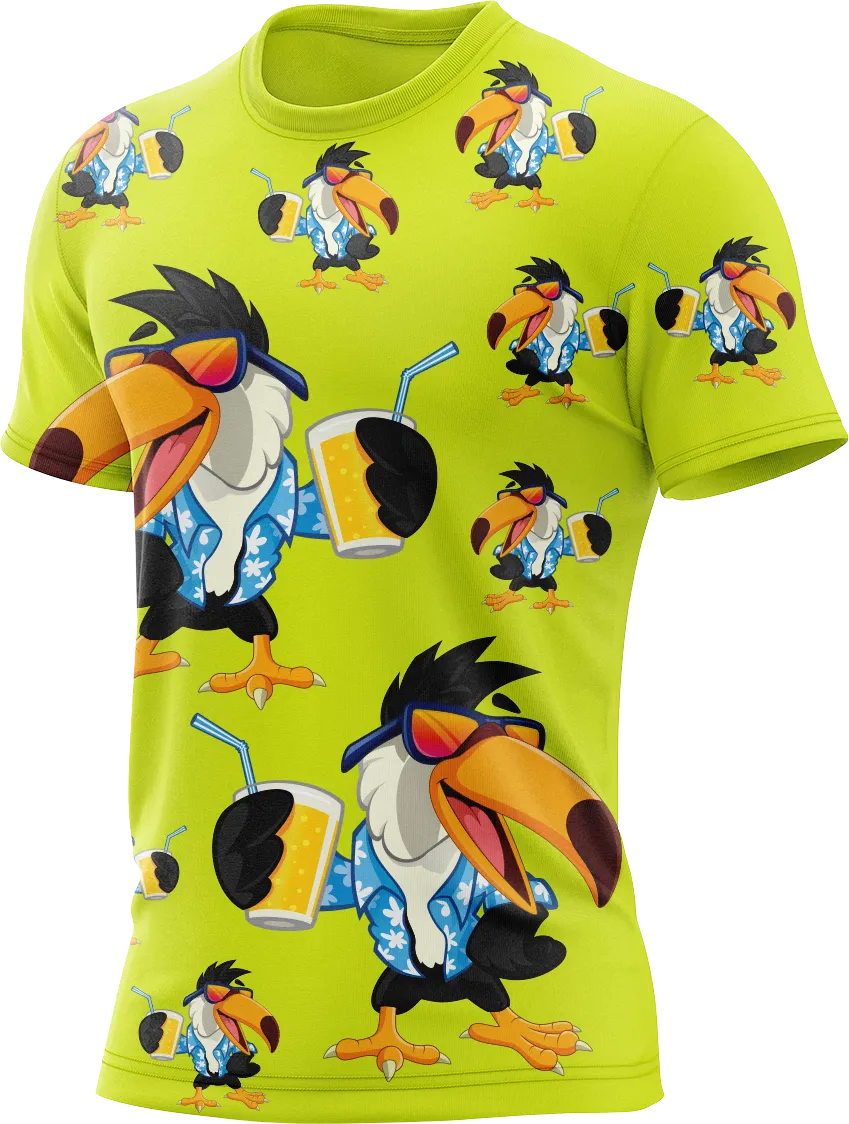 Trendy Toucan Rash Shirt Short Sleeve