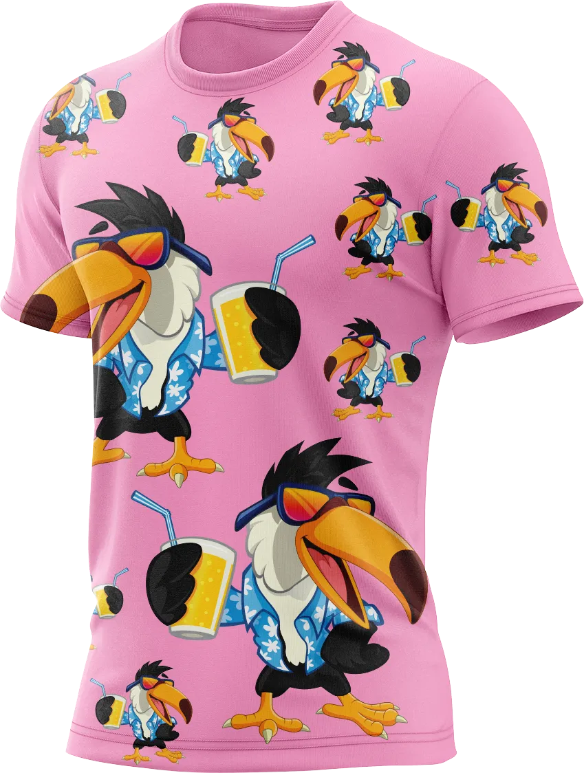 Trendy Toucan Rash Shirt Short Sleeve