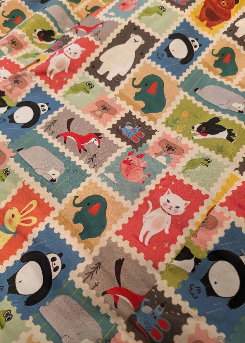 Tulip B Animal Stamps 50's Swing Skirt Multi
