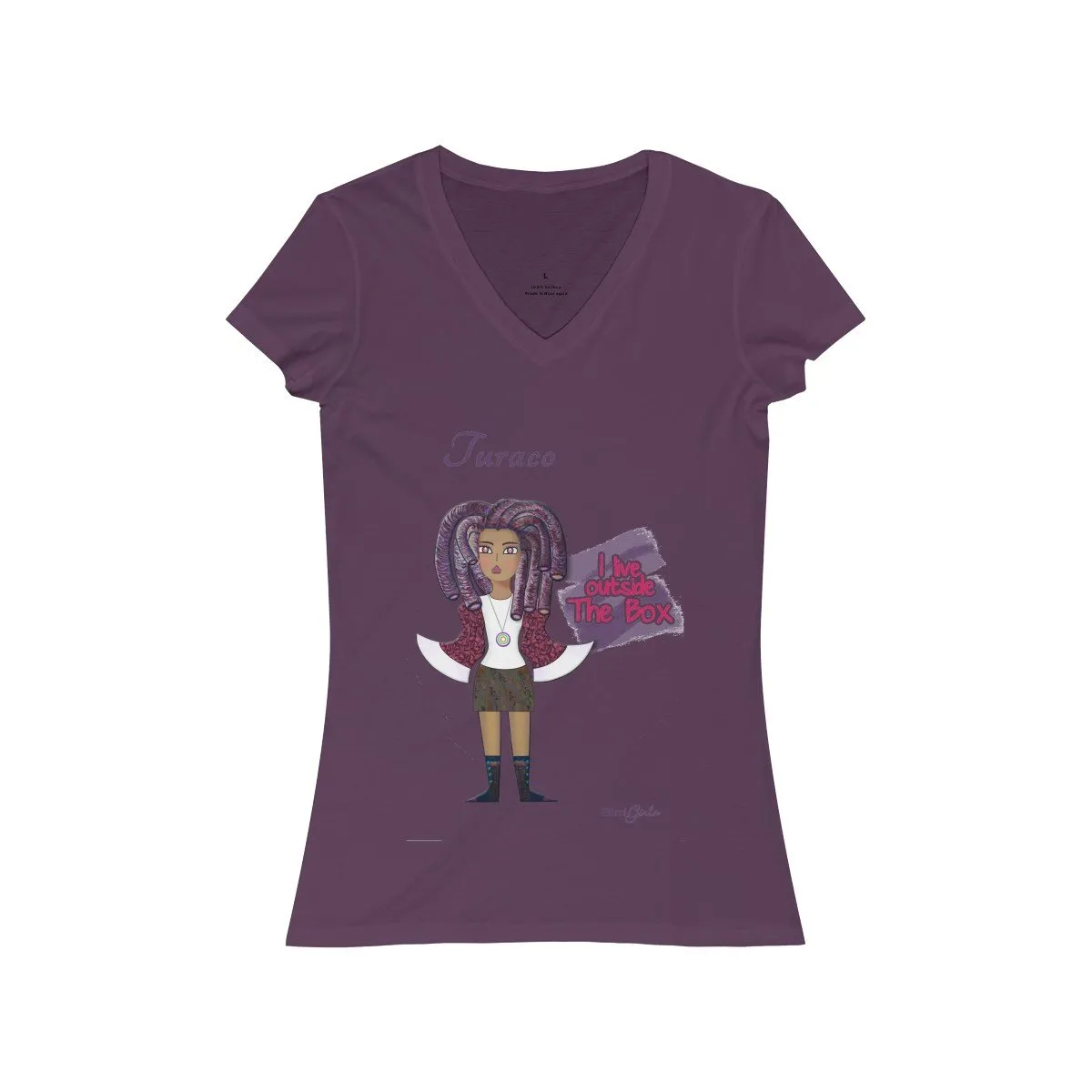Turaco Women's Jersey Short Sleeve V-Neck Tee