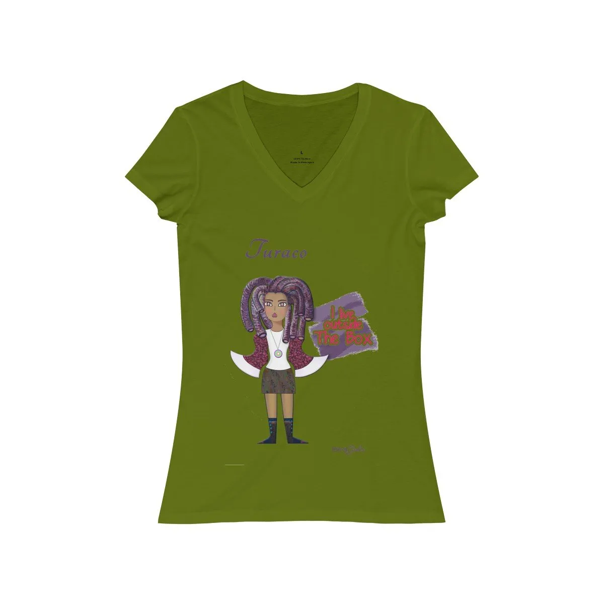 Turaco Women's Jersey Short Sleeve V-Neck Tee