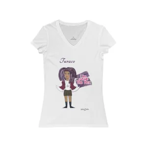 Turaco Women's Jersey Short Sleeve V-Neck Tee