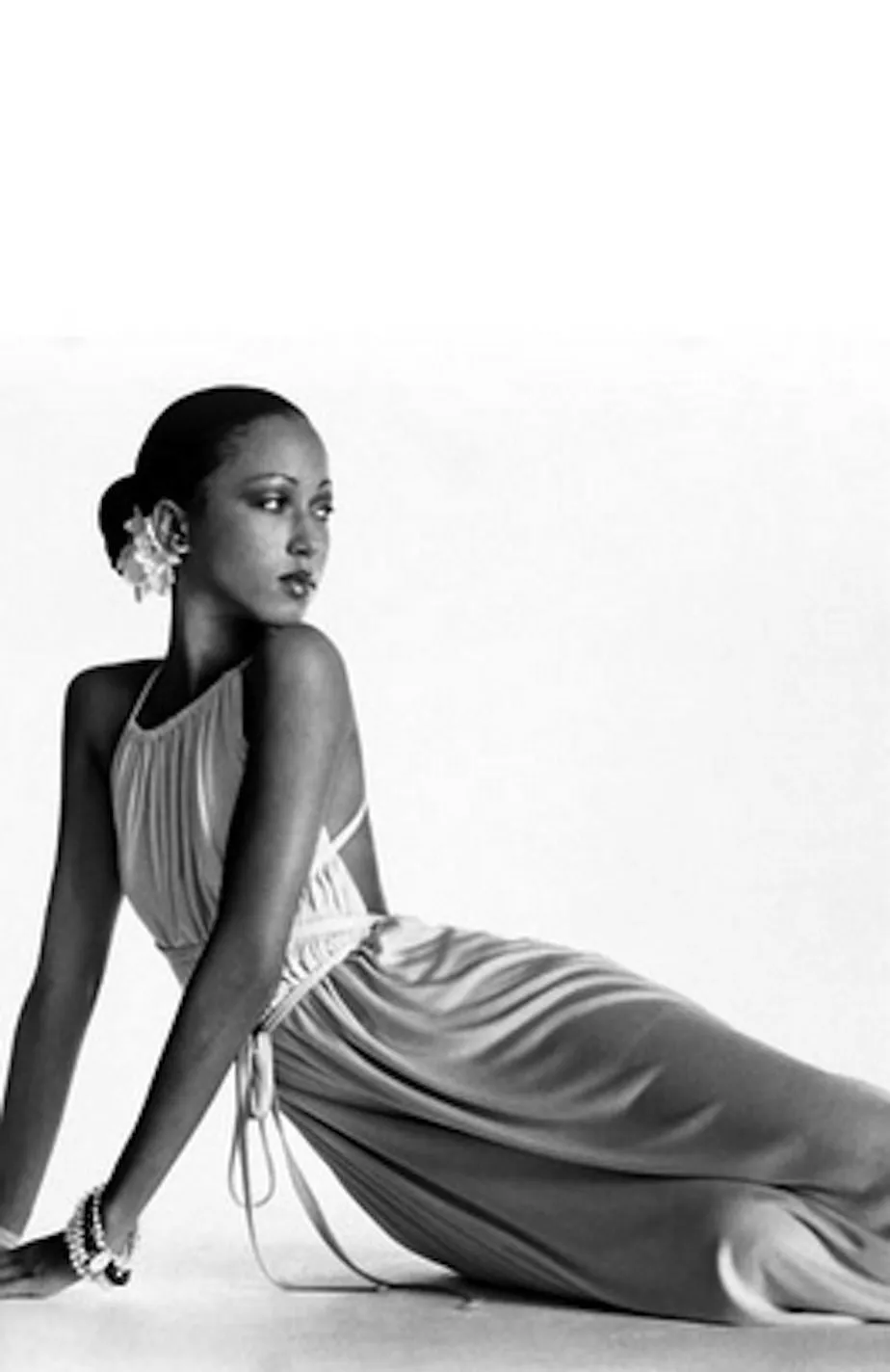 TWO 1970s Halston Grecian Wrap Gowns