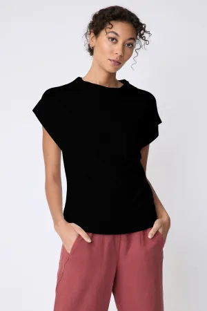 Uma Cowl Tee - Black