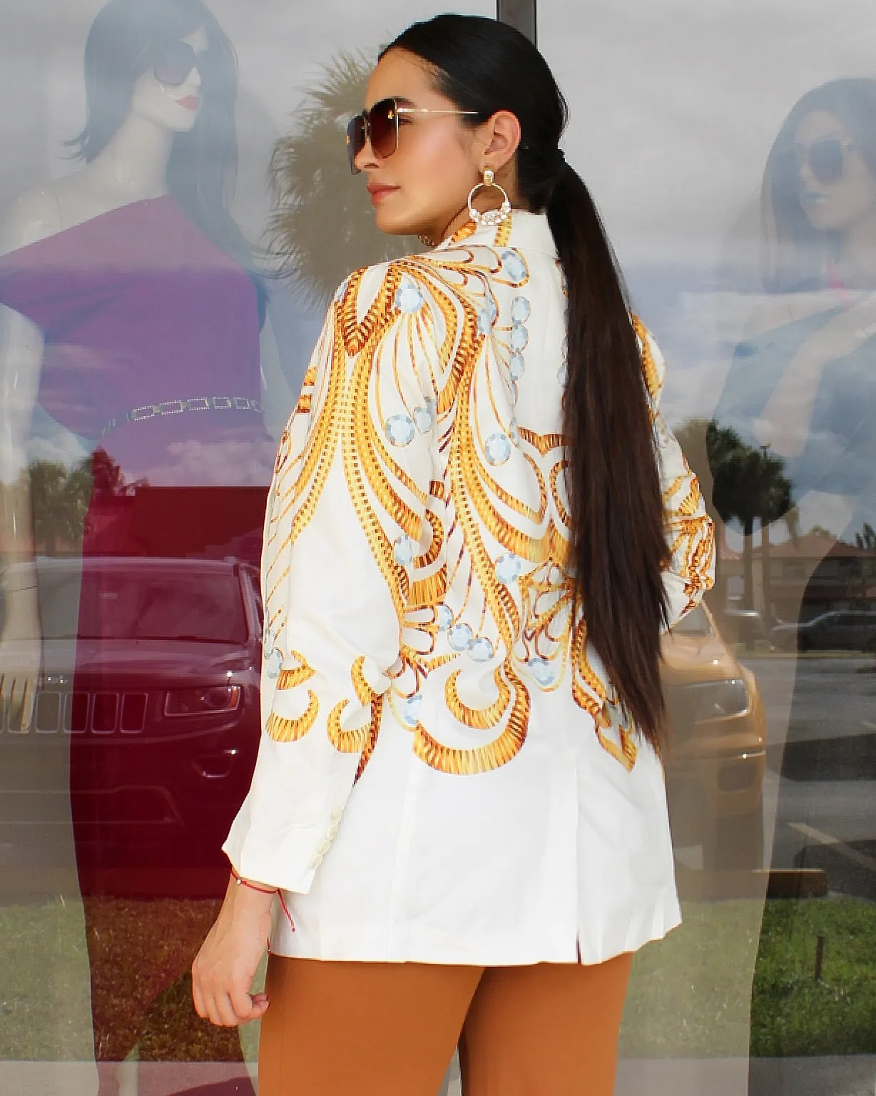 Under My Control  Long Sleeve 2 Piece Blazer Set